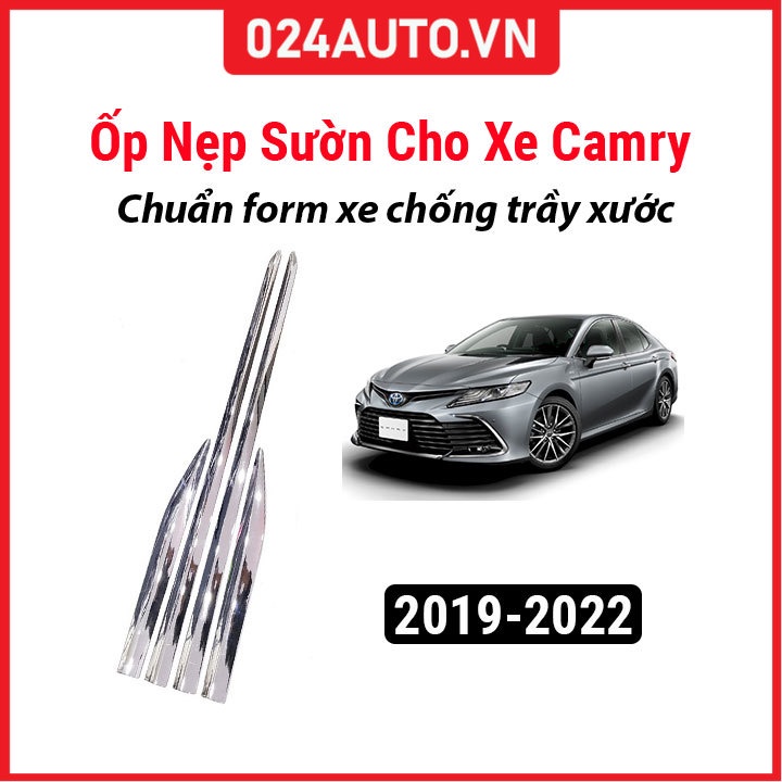 Bộ ốp nẹp sườn Camry 2019-2022 mạ crom trang trí làm đẹp xe