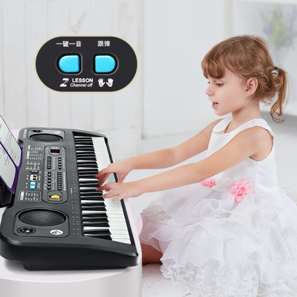 Đàn piano, đàn piano cho bé, Bàn phím đàn piano 61 điện tử cầm tay đa năng 76cm dành cho trẻ em AKOASM
