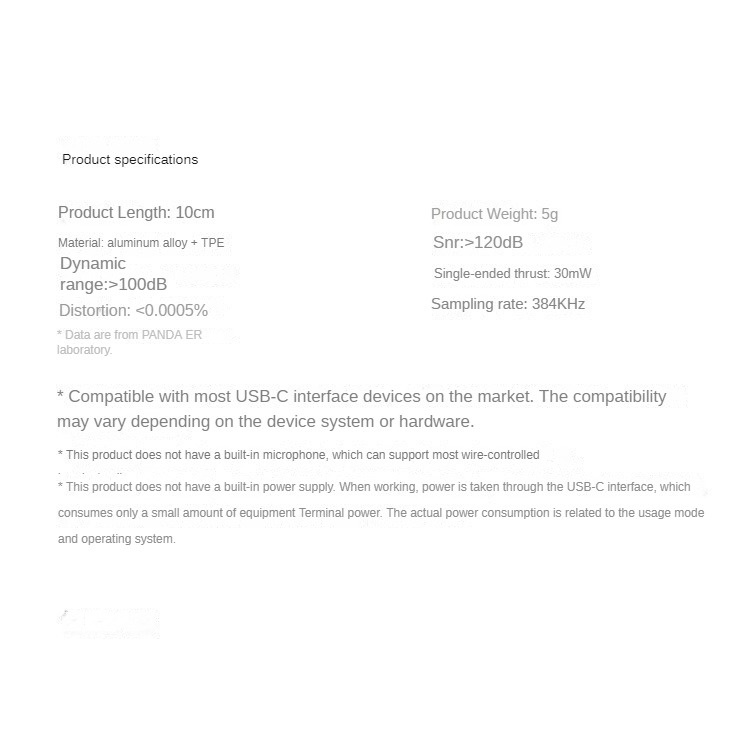 Thiết Bị Khuếch Đại Âm Thanh hifi type c Sang Jack Cắm 3.5mm Chuyên Dụng Cho meizu pandaer dac