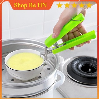 Kìm, kẹp gắp nồi, bát, đĩa chống nóng nhà bếp có lò xo siêu chắc chắn . kẹp bắc nồi bằng inox