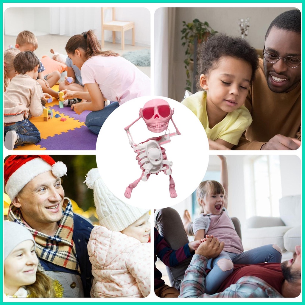 Mô Hình Bộ Xương Nhảy Múa 3d mini Để Bàn Trang Trí