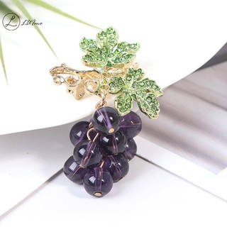 1 trâm cài áo hình chùm nho đính đá thời trang