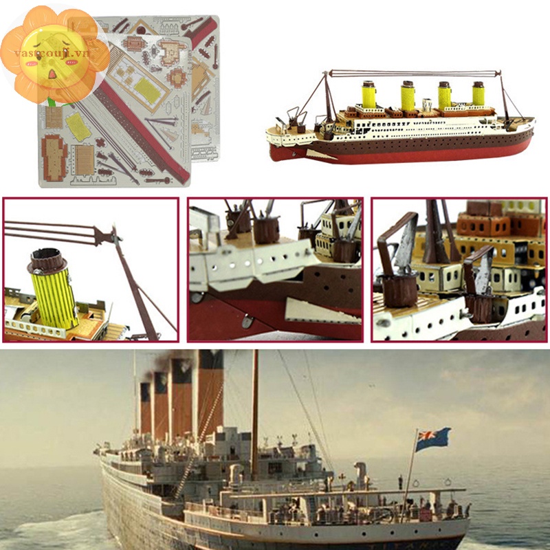 Bộ Đồ Chơi Lắp Ráp Mô Hình Tàu titanic diy Cho Bé