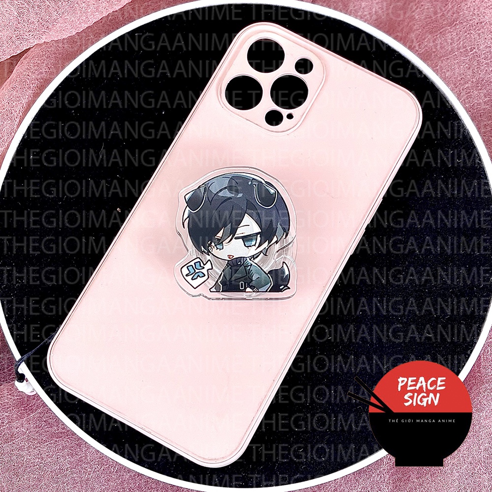 Giá Đỡ và Dây Treo Điện Thoại BLUE LOCK in hình anime chibi mica acrylic móc khóa griptok pop