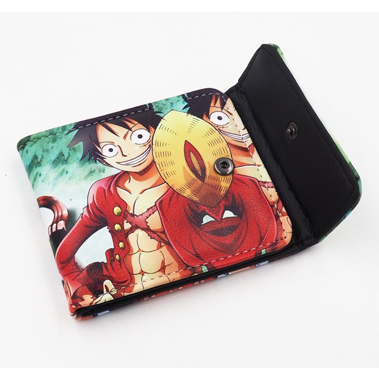 Ví Ngắn Dạng Gập In Hình monkey d luffy zoro anime one piece Cho Nam