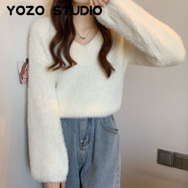 RUICHE Áo Len nữ áo sweater Đơn giản Hàn Phong Popular xu hướng WMY23B0QPI 47Z231122