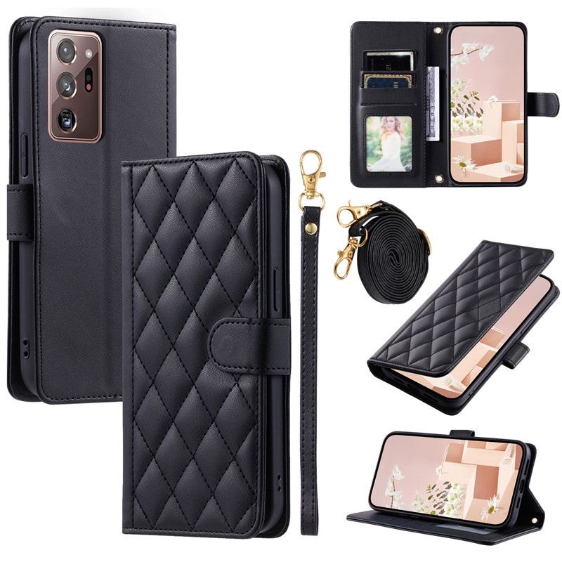 Bao Da Điện Thoại Nắp Gập Tích Hợp Ví Đựng Thẻ Màu Đỏ Thời Trang Dành Cho samsung note 20 ultra 10 plus 9 8 a10 a20 a30 a50 a70 Ốp