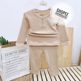 [HRNEE] Bộ dài tay nỉ lông mềm ấm (6-9M đến 3-4Y)