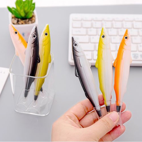 Bút bi hình cá hoạt hình sáng tạo và ngộ nghĩnh văn phòng phẩm học sinh dễ thương