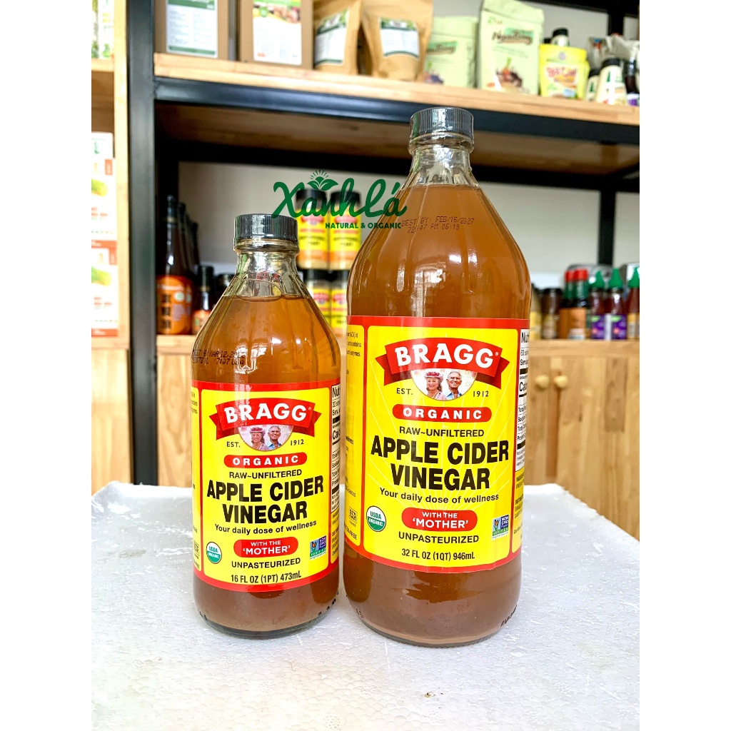 Giấm Táo Hữu Cơ Bragg - Hàng Mỹ