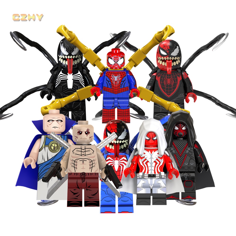 Mới Mô Hình Đồ Chơi Siêu Anh Hùng Người Nhện 2 the amazing watchers dead bricks Blocks tv6204