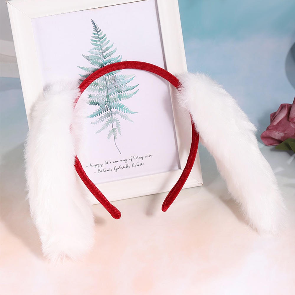 Dễ Thương Băng Đô Tai Thỏ Bông Đáng Yêu Dành Cho Nữ