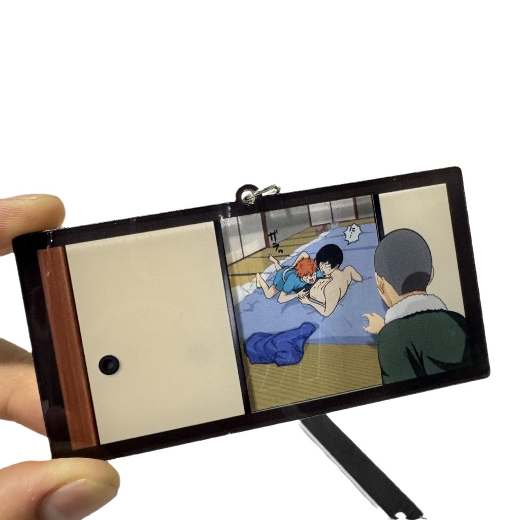 Ere1 anime haikyuu!! Móc Chìa Khóa Bằng acrylic Hình Hoạt Hình hinata shouyou tobio Kyyama