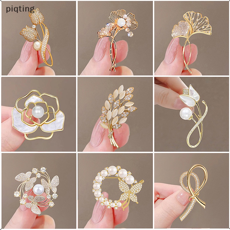 Piqt Ghim Cài Áo Hình Hoa Bướm Chim Đáng Yêu Thời Trang Cho Nữ
