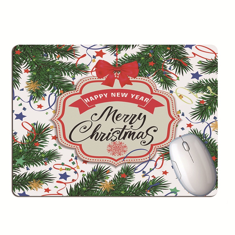 Tấm Lót Chuột Và Bàn Phím Họa Tiết Giáng Sinh Dễ Thương