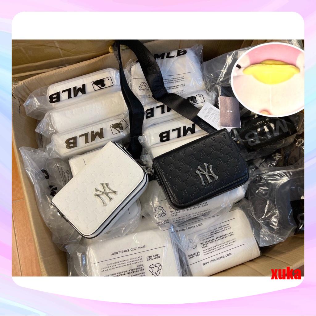 🔥Túi MLB chữ NY dáng vuông dây đeo bản to size 20 hottren thời trang trẻ  ✅🌺]