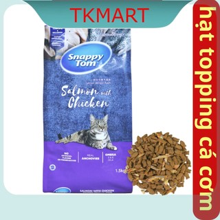 Thức ăn cho mèo snappy tom túi 1.5kg - thức ăn hạt mix cá cơm cho mèo - tkmart- thức ăn mèo