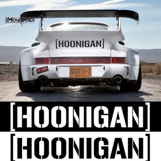 MONDANDI Đề Can In Hình Hoonigan Phản Quang Tự Dính Trang Trí Cửa Sổ Xe Hơi
