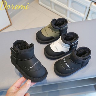 Doremi Giày Bốt cotton Lót Lông Cừu Ấm Áp Hợp Thời Trang Cho Bé