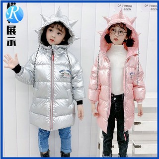 Áo khoác phao dáng dài thời trang thu đông cho bé gái
