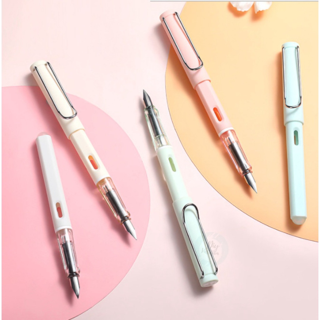 Bút máy xóa được/BÚT MÁY THAY MỰC Bút mực, bút máy ngòi kim tinh tẩy xoá được cho học sinh  Bút Mực Xoá Được