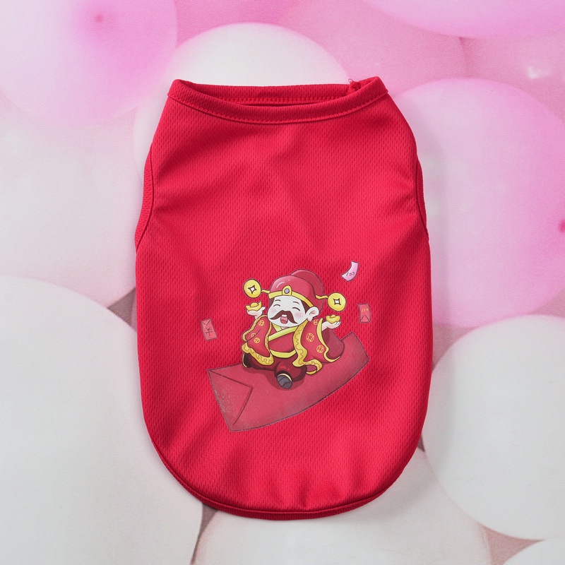 Áo Thun Năm Mới Xinh Xắn Đáng Yêu Dành Cho Thú Cưng