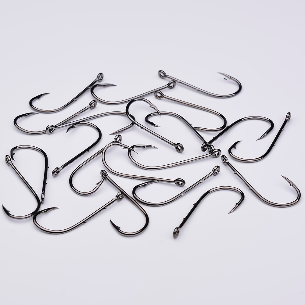 Proberos Set 100 Lưỡi Câu Cá Tay Cầm Dài Bằng Thép carbon Cao Cấp # 1 # - 16 #