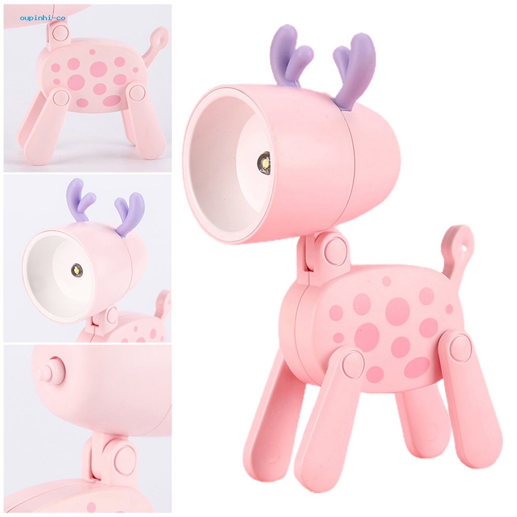 Ou Đèn Ngủ led Tiết Kiệm Năng Lượng Hình Hươu Đáng Yêu Với Vỏ Mềm Không Gật Linh Hoạt Cho Đầu Giường Hoặc Bàn Làm Việc Cho Người Mua Sắm Đông Nam