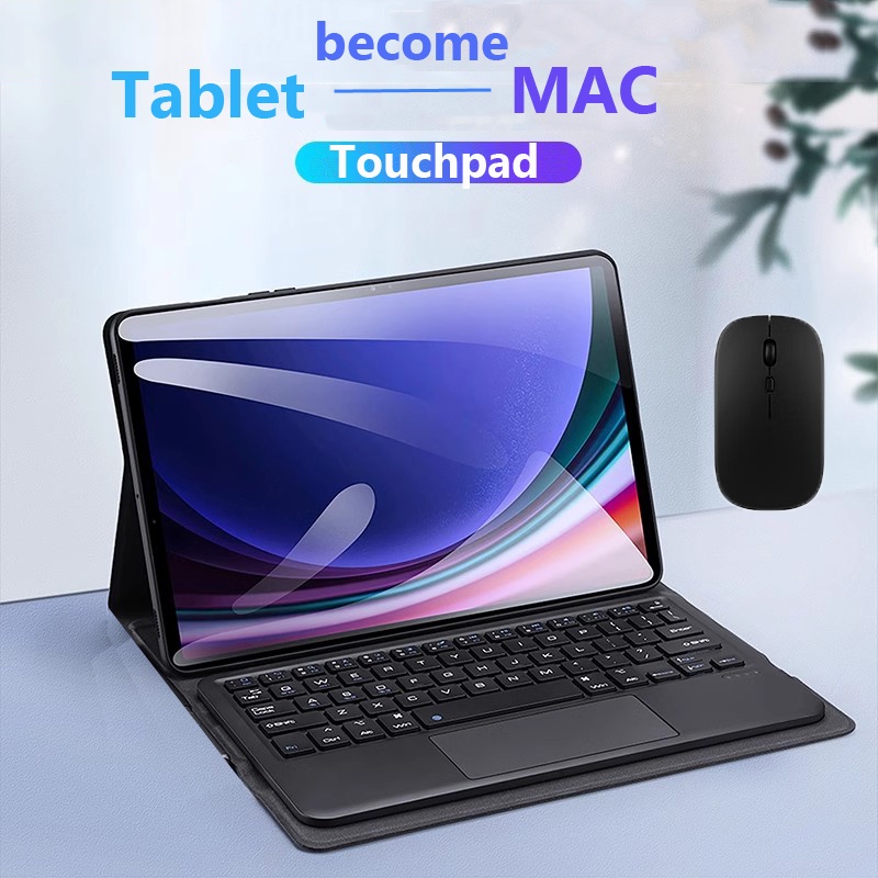 Bao Da Máy Tính Bảng Kèm Bàn Phím bluetooth Và Chuột Nam Châm Cho lenovo tab p12 2023 12.7 xiaoxin pad pro 12.7 2023 Ốp