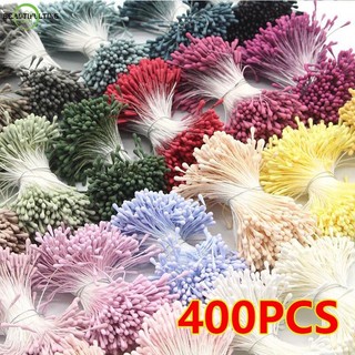 Set 400 nhụy hoa giả làm hoa handmade - Set 15 tép nhụy hoa nhiều màu sắc phụ kiện làm hoa handmade