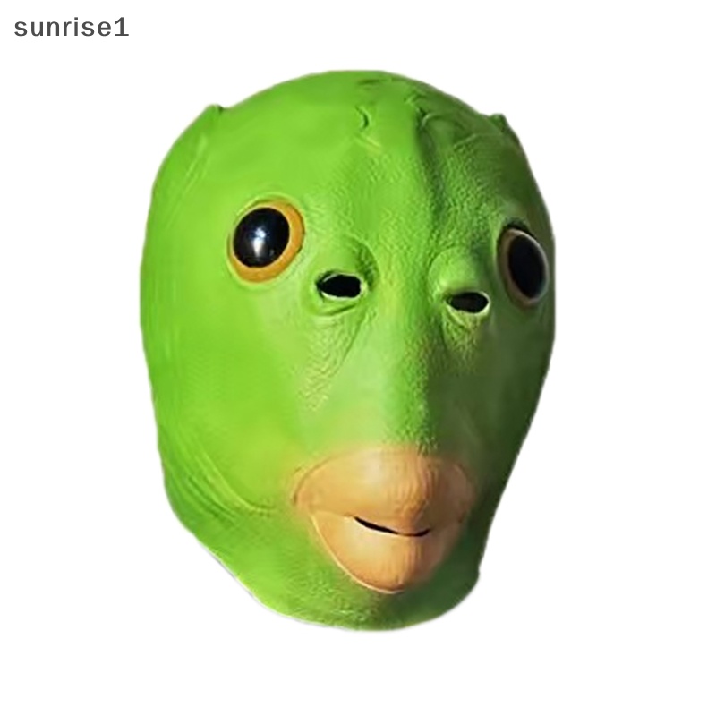Mặt Nạ Hóa Trang halloween sunrise1 Hình Đầu Cá Xanh Độc Đáo