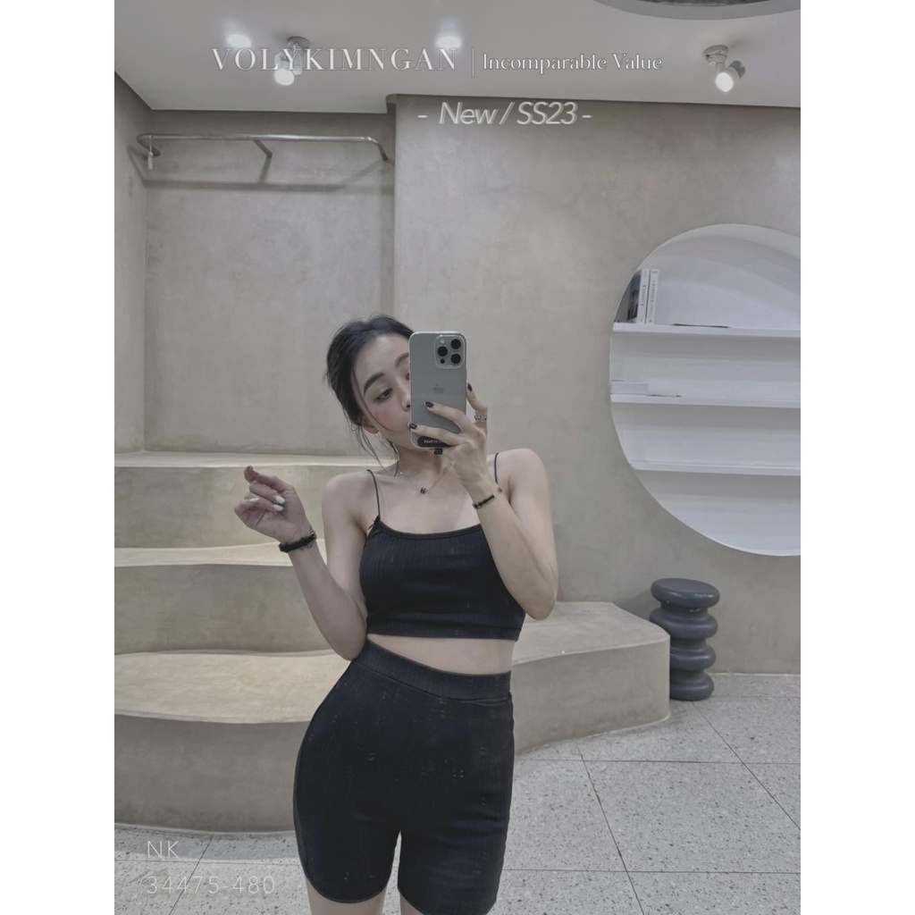 Set áo 2s quần ôm gân nơ