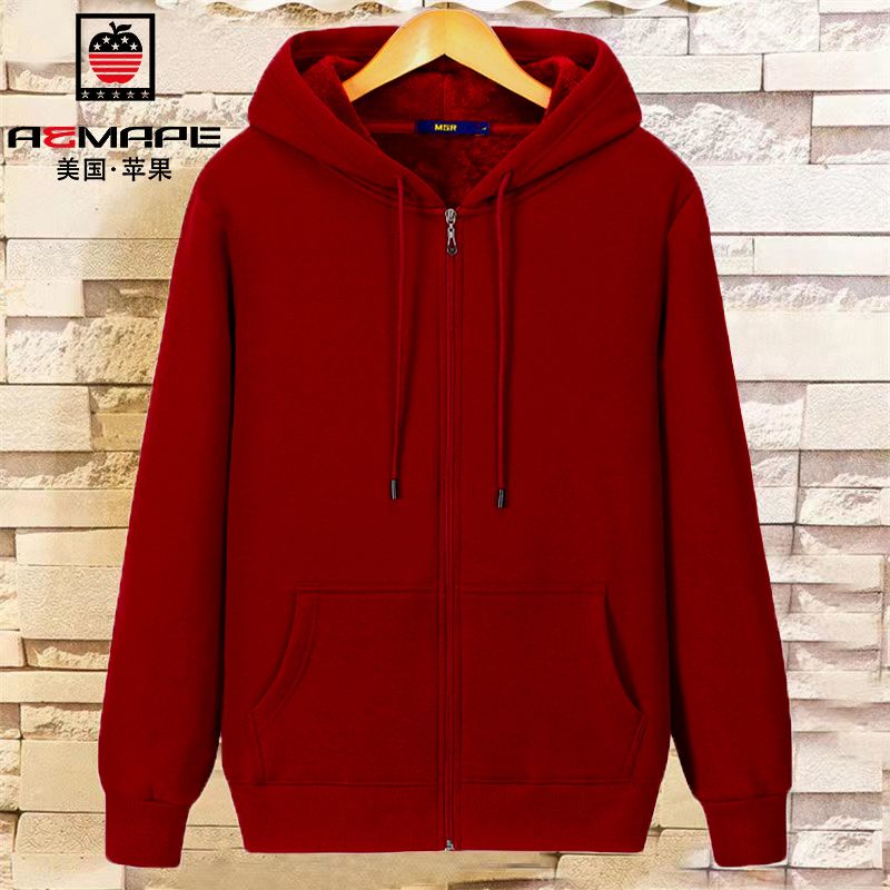 Áo Khoác cotton Dày Dặn Chống Gió Có Nón Hình Quả Táo Mỹ Mùa Thu Đông Cho Nữ