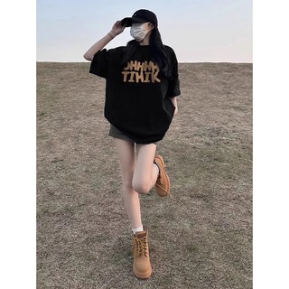 Áo Thun Nữ Form Rộng Cotton 100% Cổ Tròn