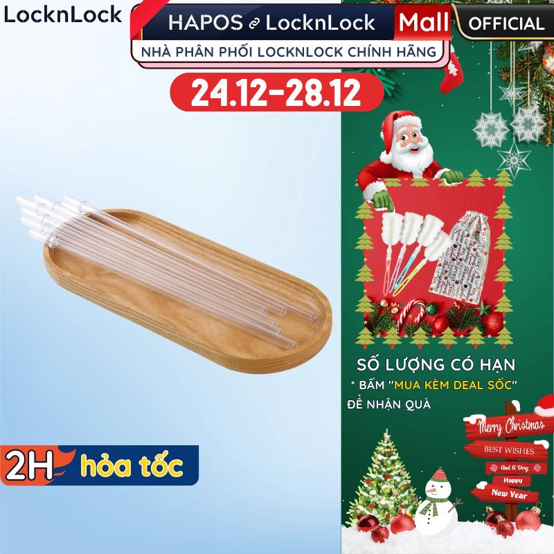 Ống hút nhựa LocknLock cao cấp PP an toàn sử dụng màu đỏ, Ống hút nhựa AS Trong suốt HAP507 HAP507STW - Hapos