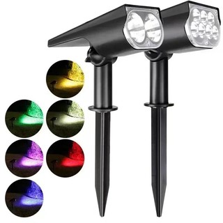 Bộ 2 / 7 đèn led ip65 sử dụng năng lượng mặt trời chống thấm nước tiện dụng cho sân vườn