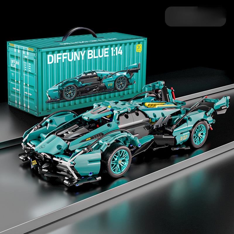 Đồ chơi lắp ráp siêu xe CyberPunk 1:14 1318+ PCS có điều khiển từ xa