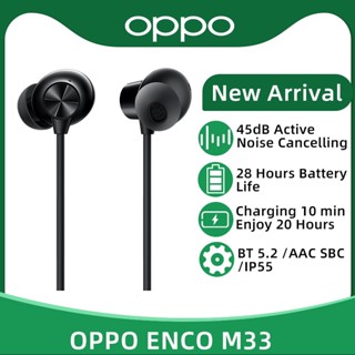 Tai Nghe Không Dây oppo enco m33 bluetooth 5.2 Pin 28 Giờ Ip55Db Chống Ồn