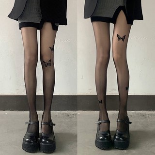 Quần Tất Họa Tiết Bươm Bướm Quyến Rũ Cho Nữ