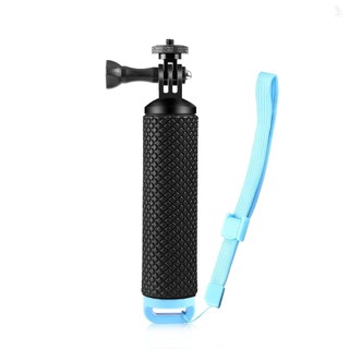 Puluz pu868b floating handle grip waterproof selfie stick with 1/4in adapter & wrist strap compatible with hero 12/11/10/9 insta360 dji osmo action camera