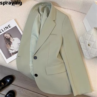 spraying áo khoác nữ blazer áo blazer nữ  cozy Thời trang trendy unique WXW23932PD 1Z240103