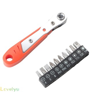 ⭐LOVE⭐ Screwdriver Bits Magnetic Pcs Ratcheting Right Spanner Automotive Work