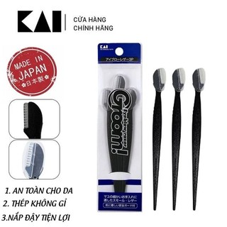 Dao Cạo Mày Kai vỉ 3 cây