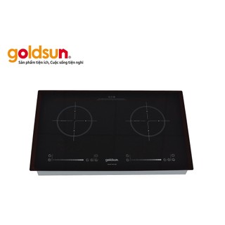 Bếp điện từ đôi Goldsun GDI7400 mặt kính chịu lực màn hình LED cảm ứng thông minh 3600W có khóa trẻ em an toàn