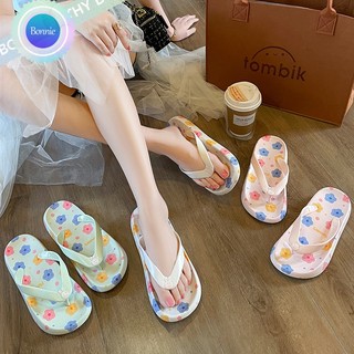 Dép Xỏ Ngón Mềm Mại Chống Trượt Thoải Mái Đính Hoa Dễ Thương Thời Trang Cho Nữ