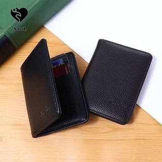 Ví Đựng Tiền Xu / Thẻ Bằng Da PU Nhỏ Gọn Nhiều Ngăn Chống Trộm Thời Trang Giá Đỡ