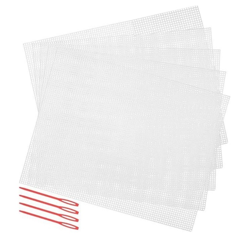 Fine 5 Chiếc Lỗ Lớn Nhựa Canvas Needlepoint Canvas Lưới Nhựa Canvas Tờ