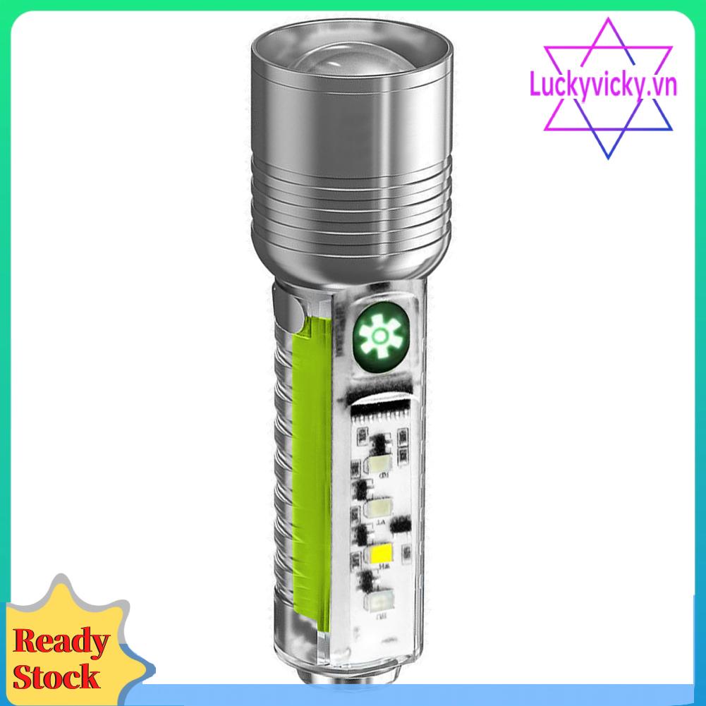 Đèn Pin xhp50 led 500mah 800lm Sạc usb Loại c Chống Thấm Nước