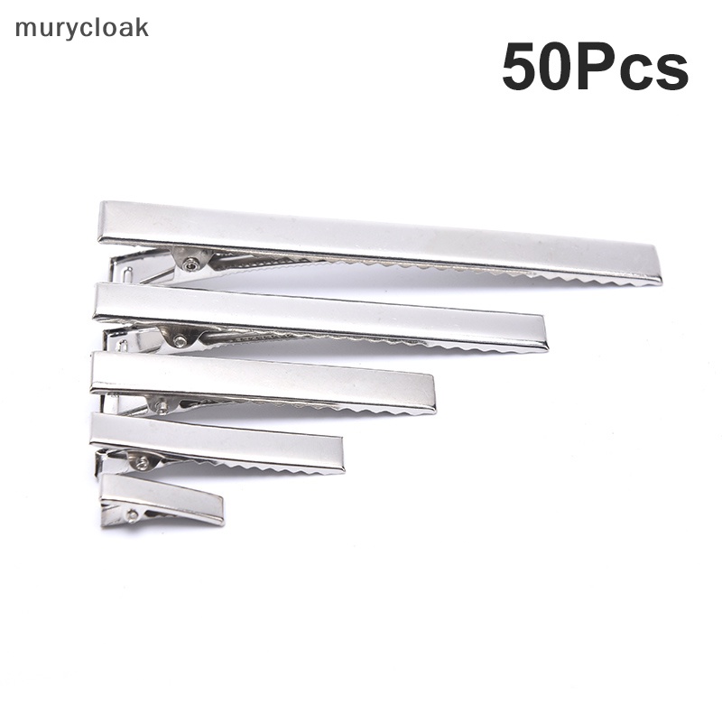 Set 50 Kẹp Cá Sấu Kim Loại Màu Bạc vn
