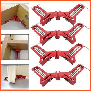 Bộ 4 ê tô vuông góc mini 90 độ,Dụng cụ cầm tay chế biến gỗ DIY,Kẹp góc phải